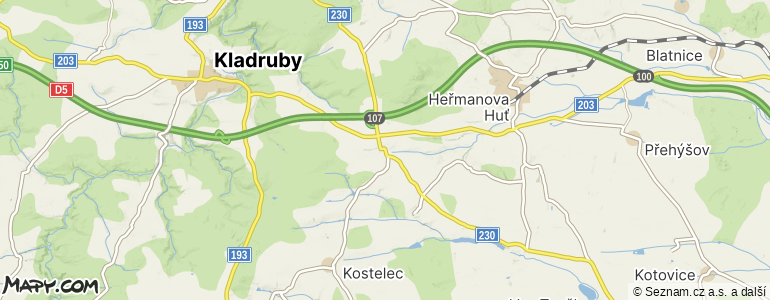 Mapa místa inzerátu — Kostelec - Ostrov u Stříbra