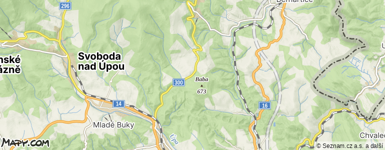 Mapa místa inzerátu — Trutnov - Babí