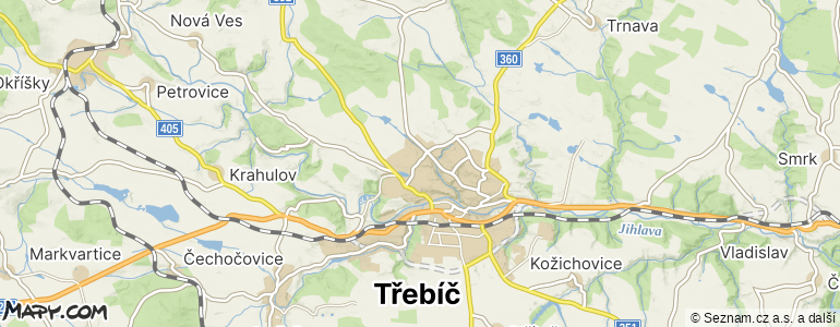 Mapa místa inzerátu — Třebíč - Týn
