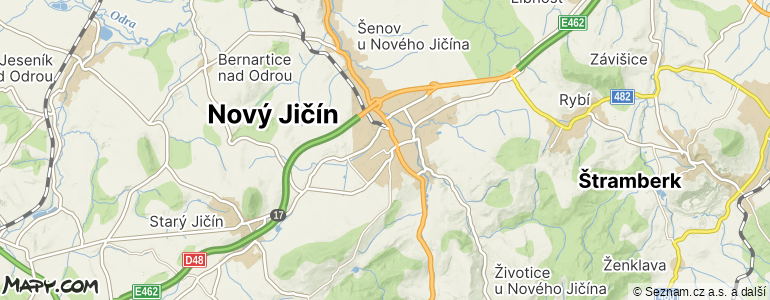 Mapa místa inzerátu — Nový Jičín