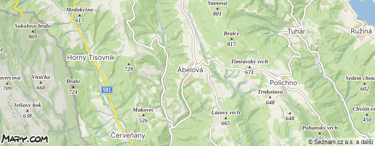 Mapa místa inzerátu — Ábelová