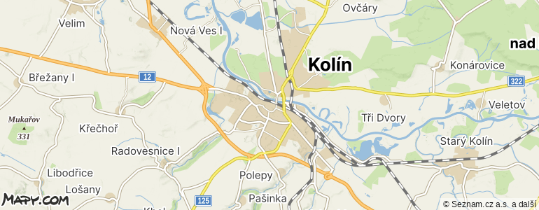 Mapa místa inzerátu — Kolín - Kolín I