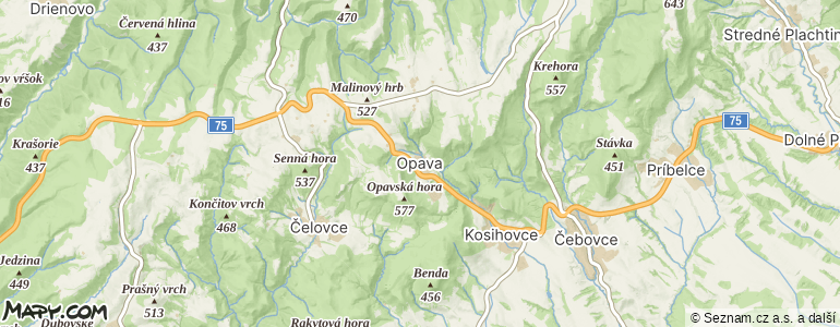 Mapa místa inzerátu — Opava