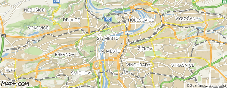 Mapa místa inzerátu — Praha 1