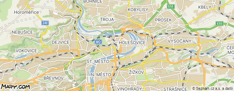 Mapa místa inzerátu — Praha 7