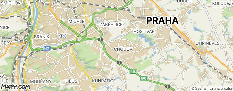 Mapa místa inzerátu — Praha 11