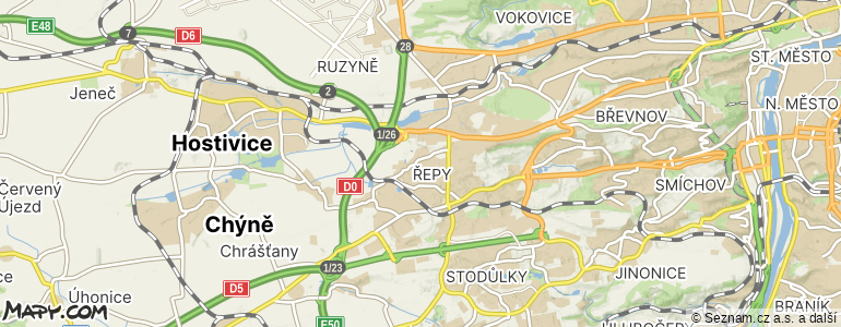 Mapa místa inzerátu — Praha 17