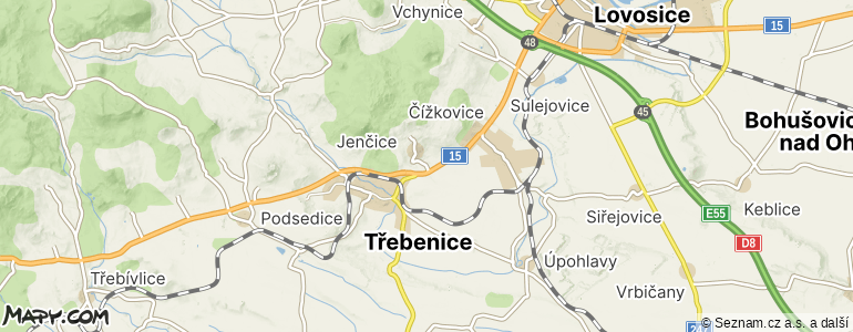 Mapa místa inzerátu — Jenčice