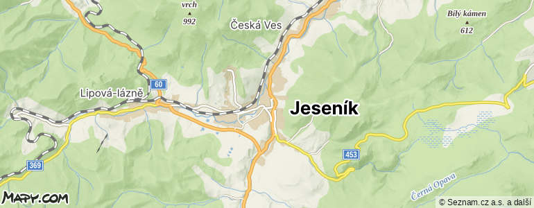 Mapa místa inzerátu — Jeseník