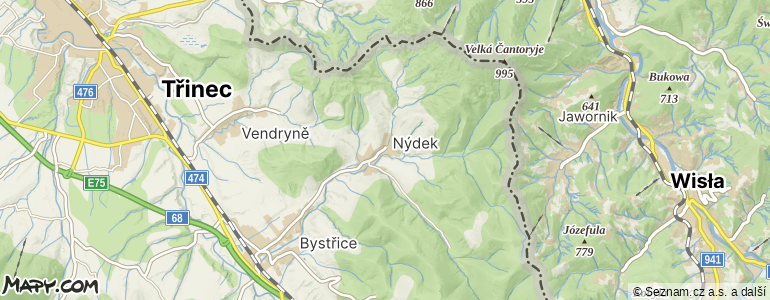 Mapa místa inzerátu — Nýdek