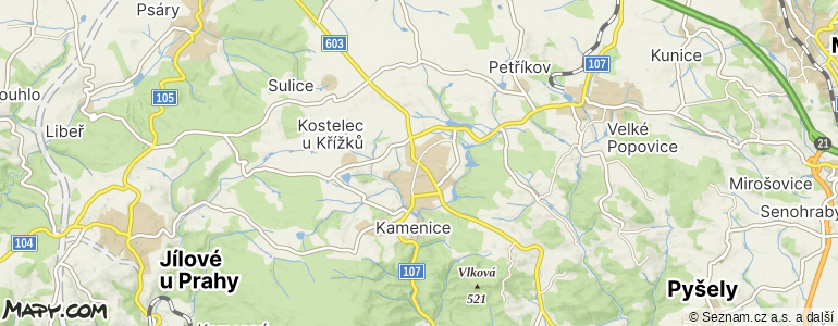 Mapa místa inzerátu — Kamenice - Nová Hospoda