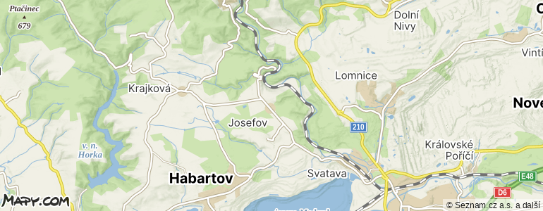 Mapa místa inzerátu — Josefov