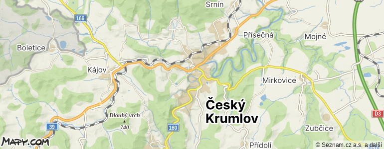 Mapa místa inzerátu — Český Krumlov - Latrán