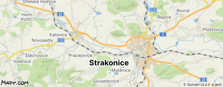 Mapa místa inzerátu — Strakonice - Virt