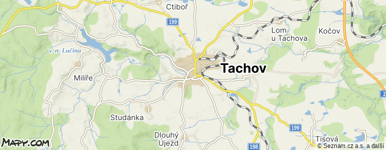 Mapa místa inzerátu — Tachov