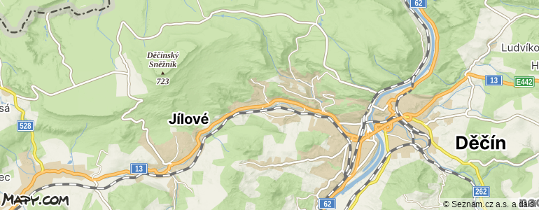 Mapa místa inzerátu — Děčín - Děčín IX-Bynov