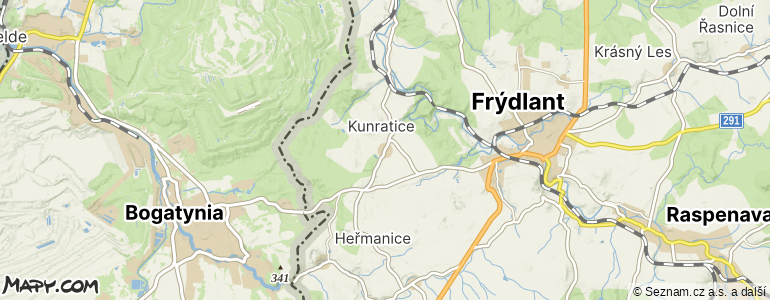 Mapa místa inzerátu — Kunratice