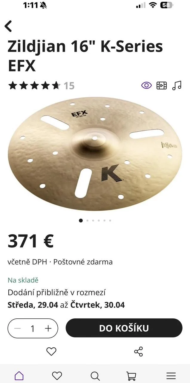 Zildjian K EFX 16”