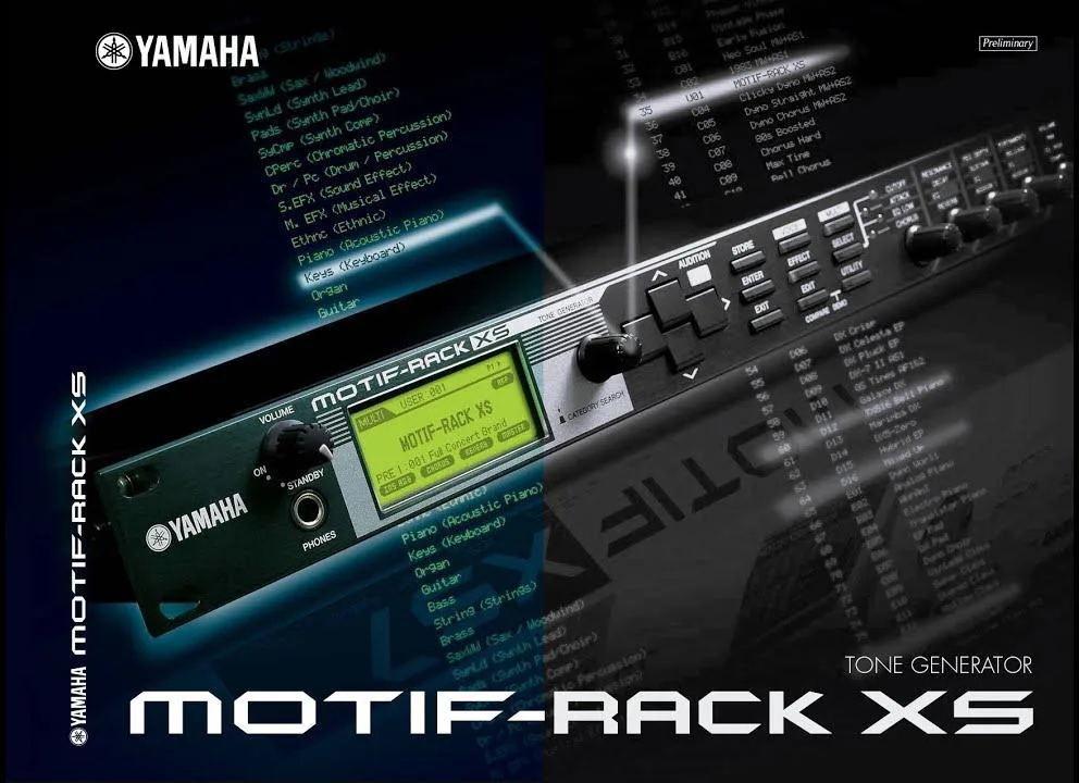 Yamaha Motif XS rack