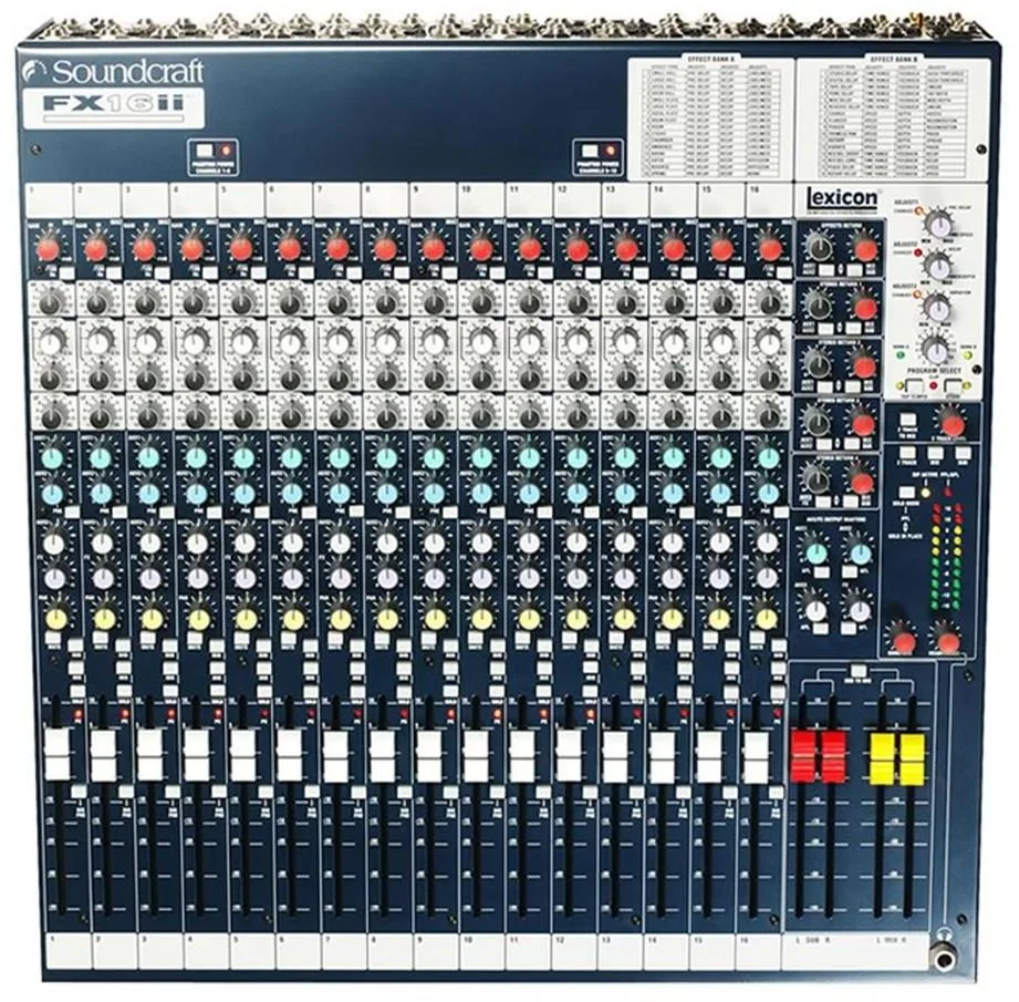 Rcf Art 912 plus pouzdra a mix Soundcraft Fx16 Pro nebo Yam.