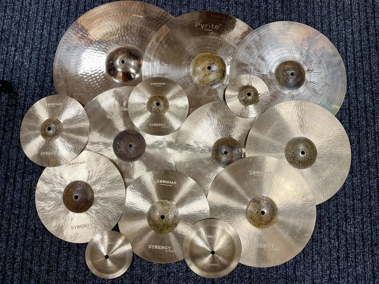 Synergy Pyrite Custom B25 / Obsidian B20 Cymbal Set