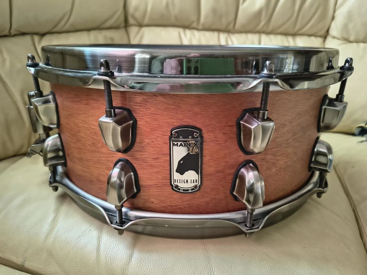 Mapex design lab Heartbreaker Mahagony snare 14x6