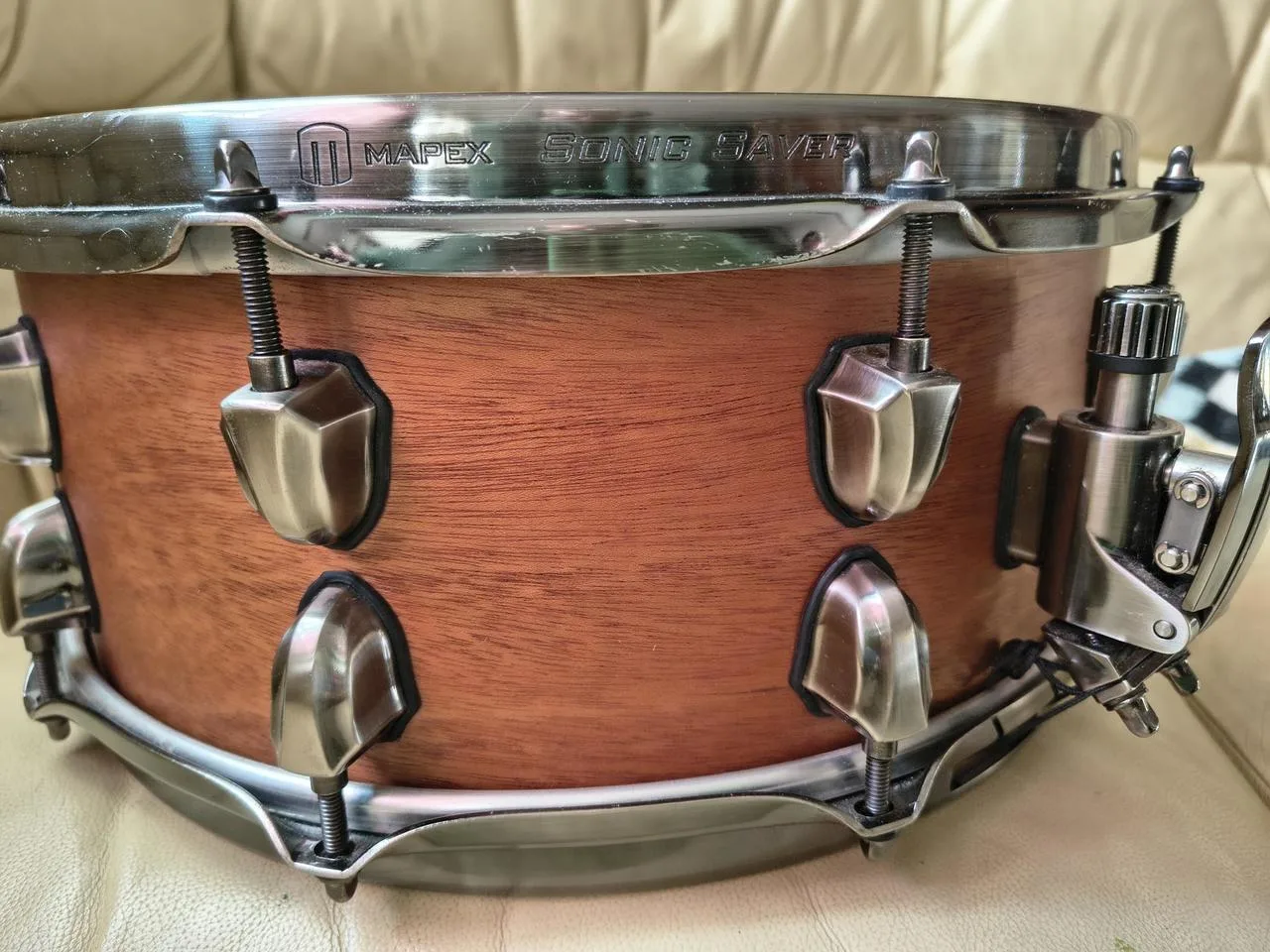 Mapex design lab Heartbreaker Mahagony snare 14x6