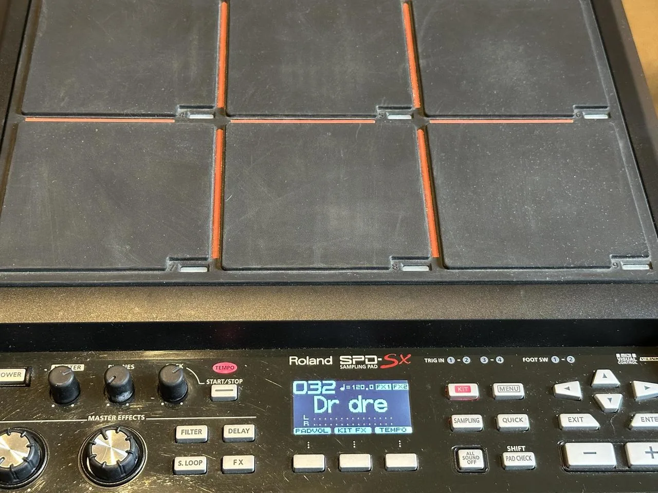 Sampling pad Roland SPD SX + Obal + stojan