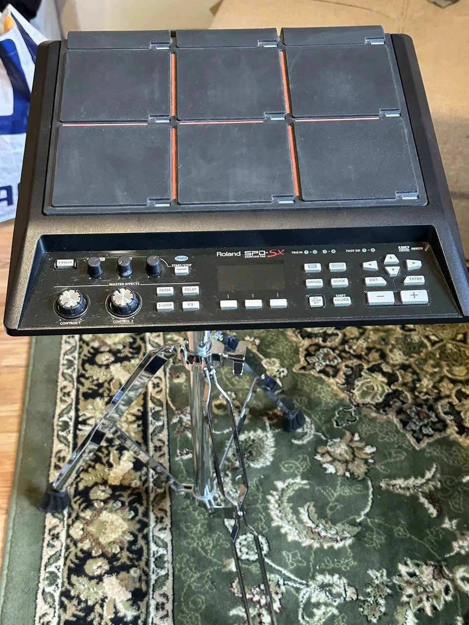 Sampling pad Roland SPD SX + Obal + stojan