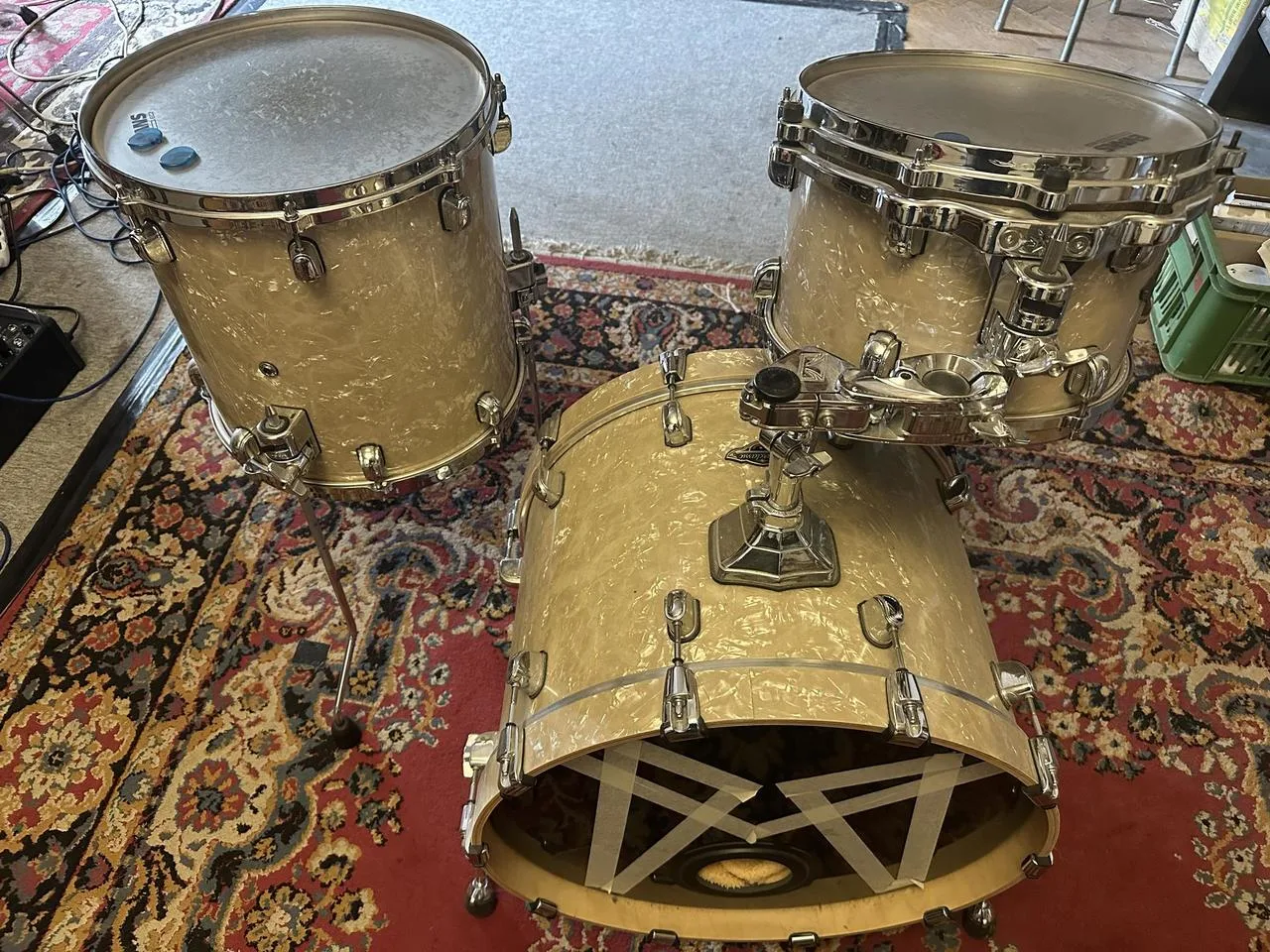 Shell set Tama Starclassic Walnut/Birch 20/12/14 + obaly