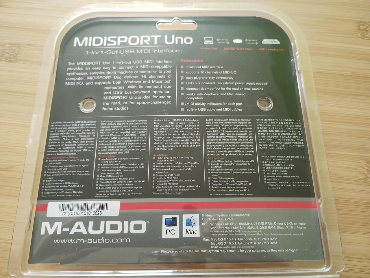 M-Audio Midisport Uno