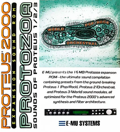 E-MU karta 9082:Protozoa 16 MB ROM pro moduly Proteus 2000 série