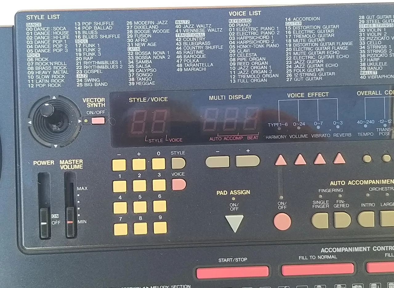 YAMAHA PSS 790 výroba Japonsko