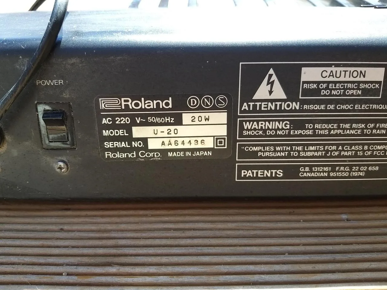Roland U20 Japonsko