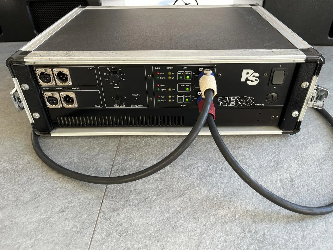 NEXO PS10 + 2× LS500 + PS10AMP + rack + kabeláž + obaly...
