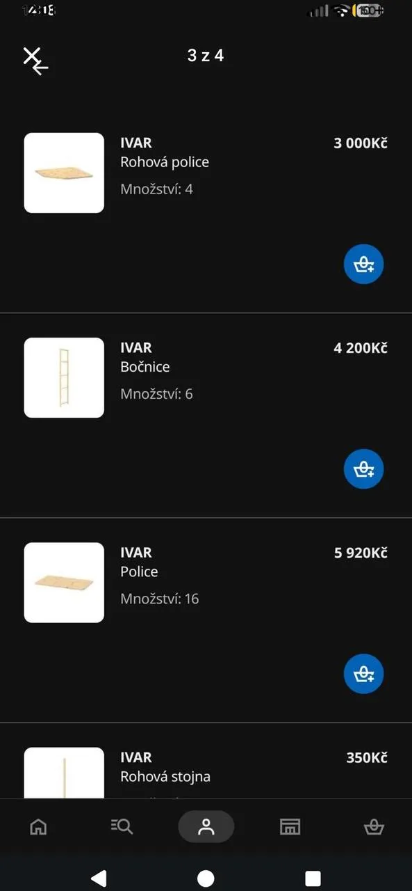 Studiový nábytek - Police dřevěné IVAR IKEA