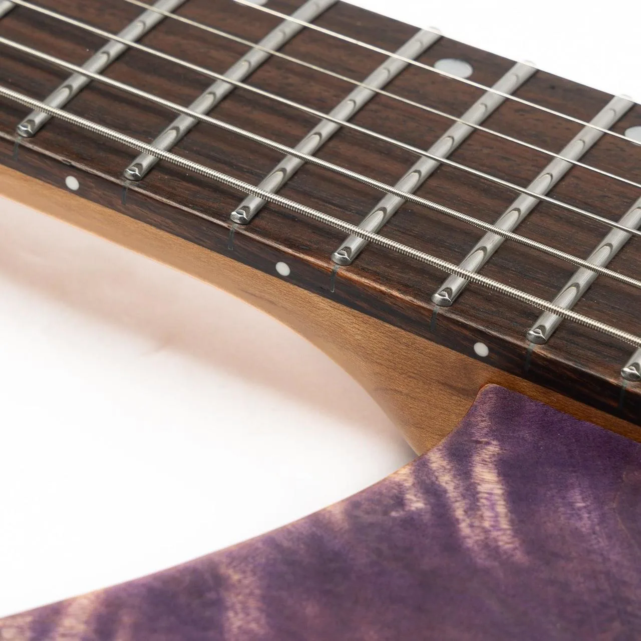 Eart Guitars,  Headless Electric Guitar , Purple  Finish