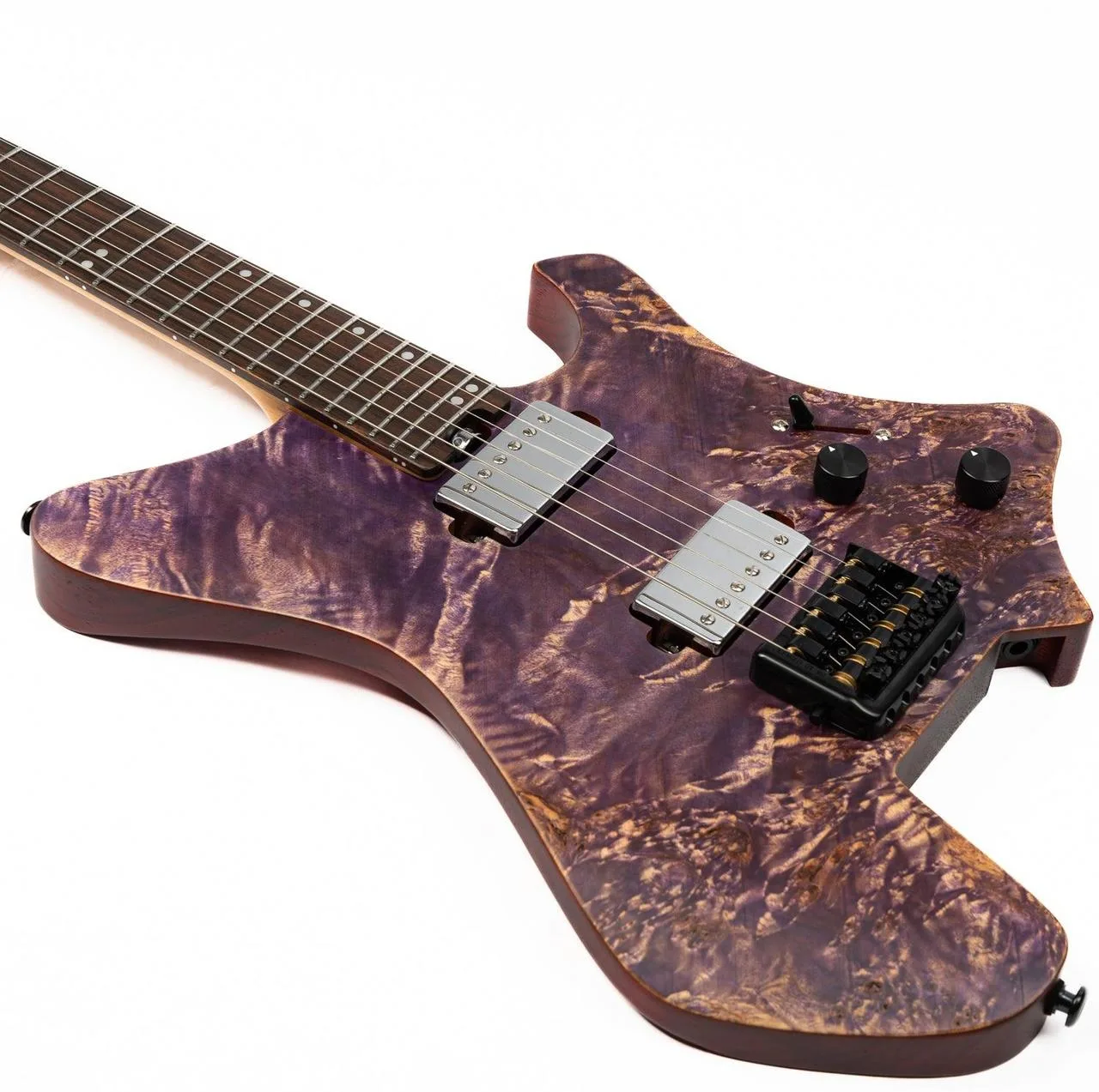 Eart Guitars,  Headless Electric Guitar , Purple  Finish