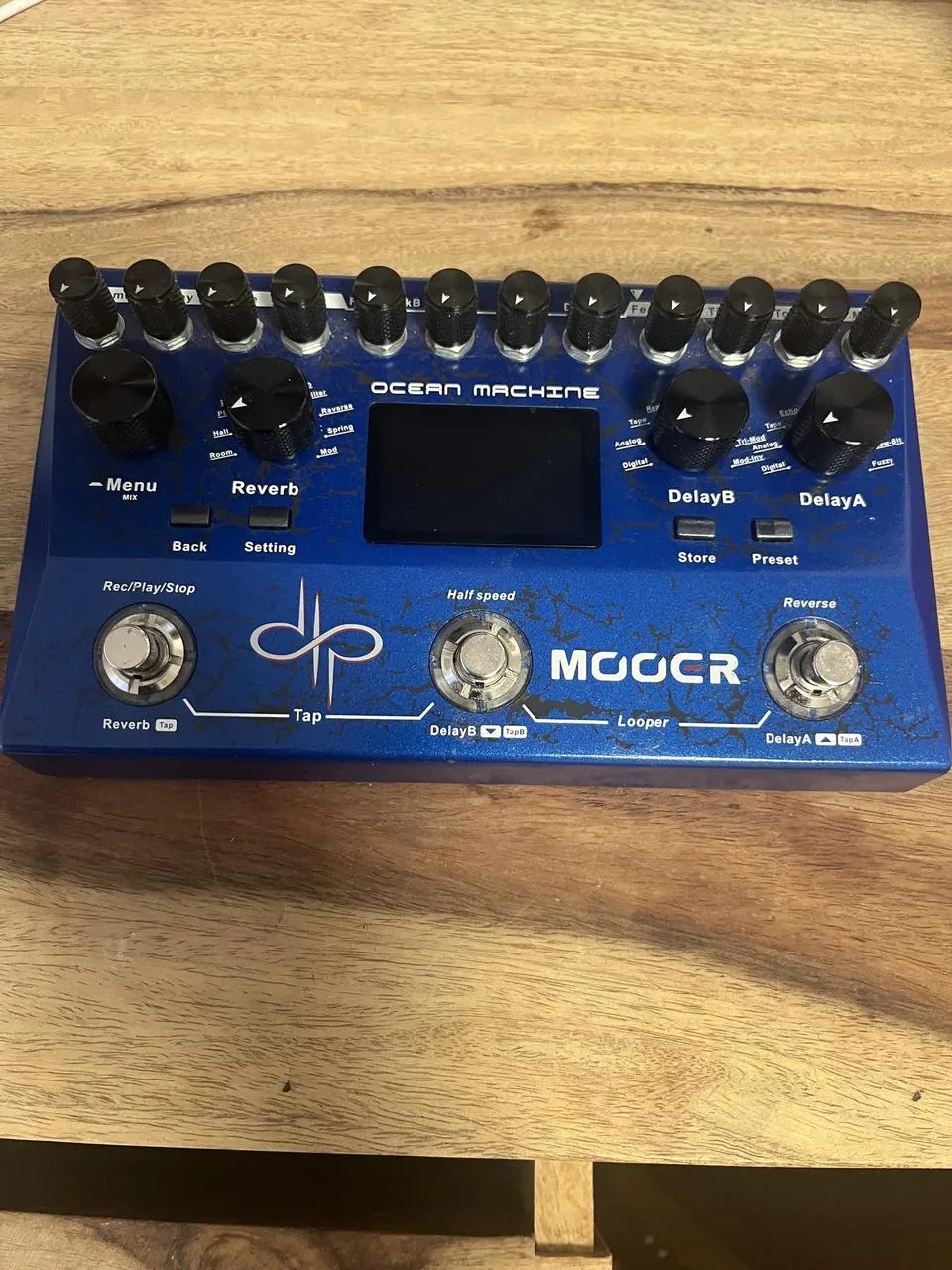 MOOER OCEAN MACHINE reverb,delay, looper
