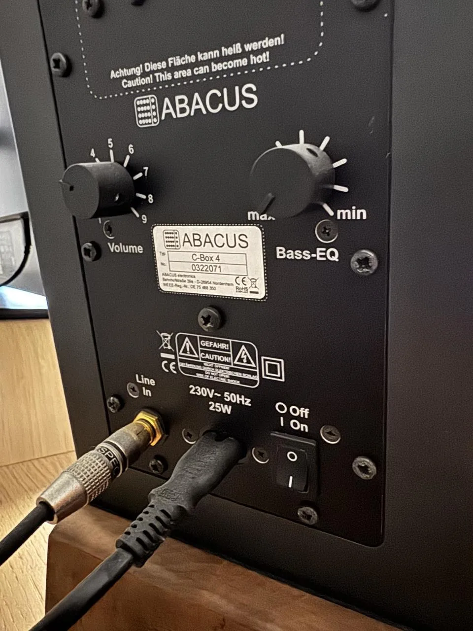 Abacus Electronics C-Box 4, studiové monitory, pár