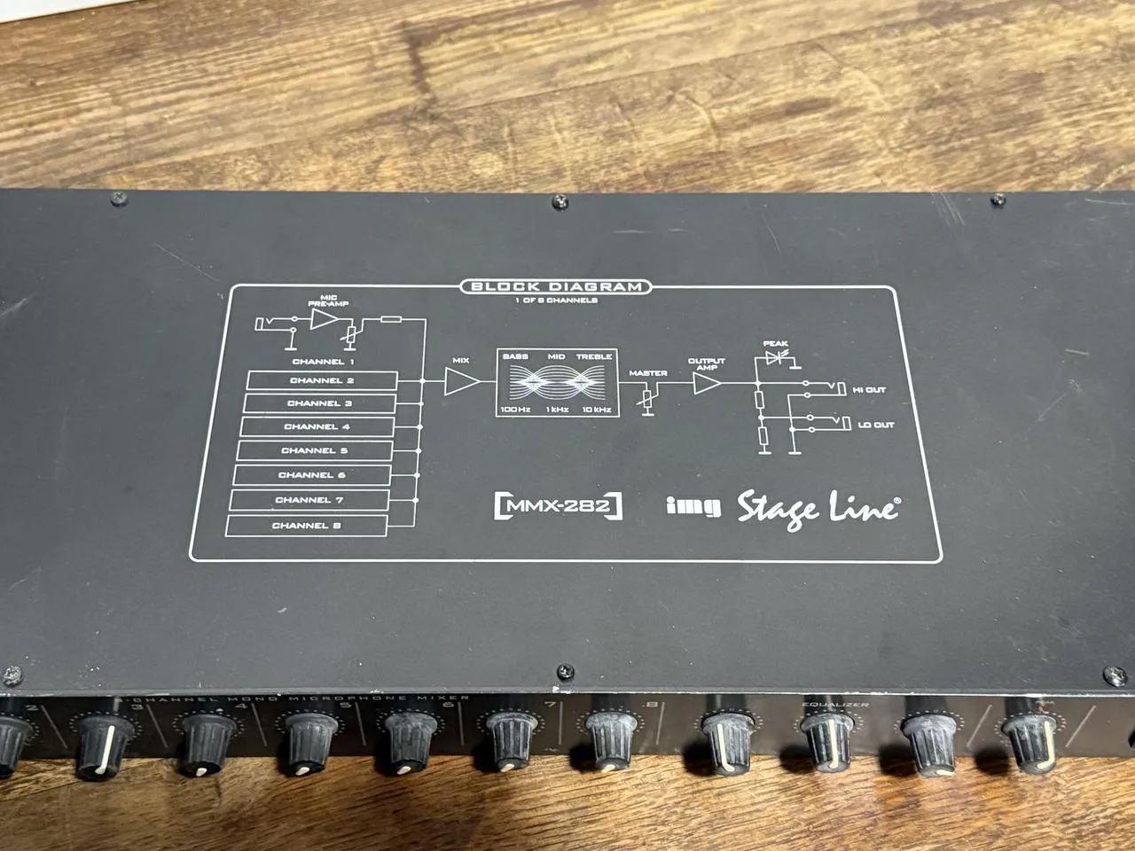 IMG STAGELINE MMX-602/SW – 6kanálový mixážní pult