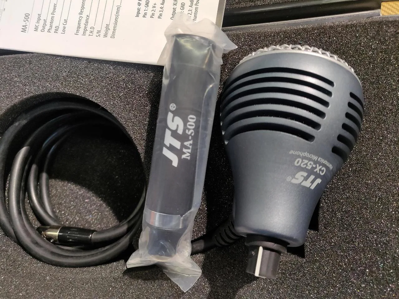 Dynamický nástrojový mikrofon pro harmoniku JTS CX-520