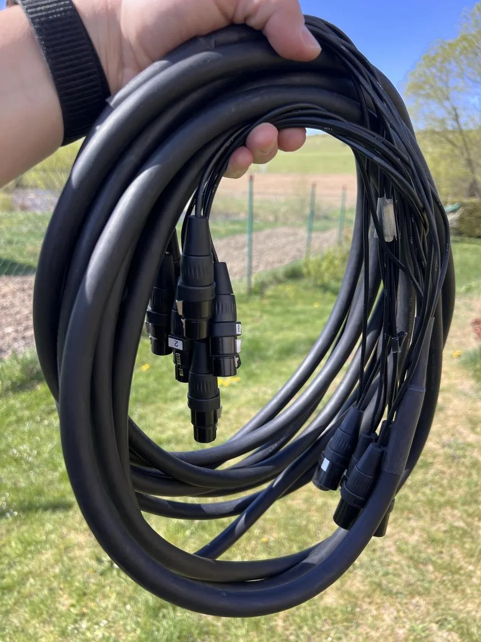 2 kusy 10m multicore XLR káblu sssnake SXX8100