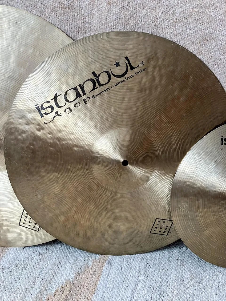 Istanbul Agop Traditional Jazz series 14”, 20”, 22”