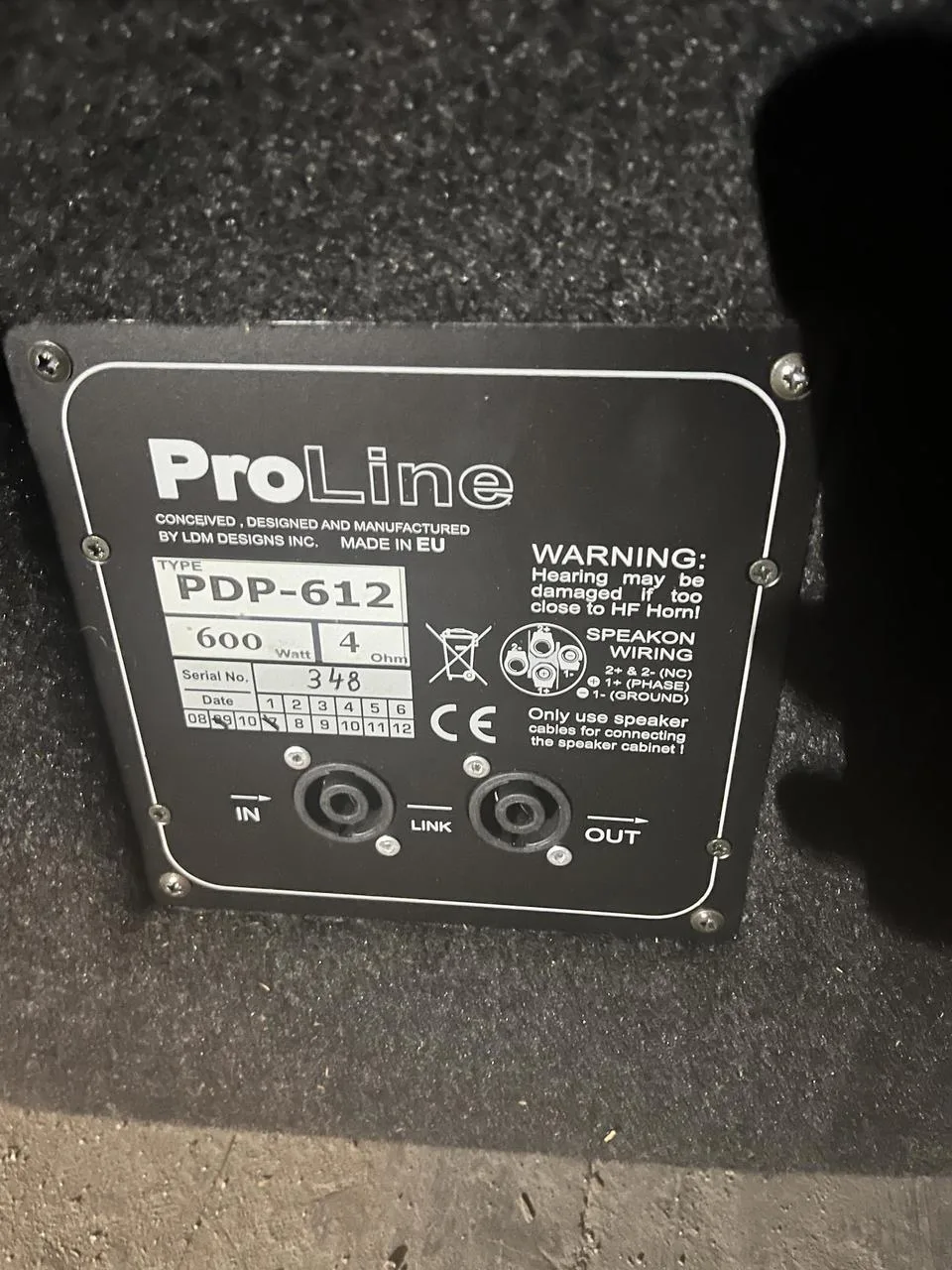 2x LDM ProLine PDP-612 | 600W RMS | Profi PA reproboxy