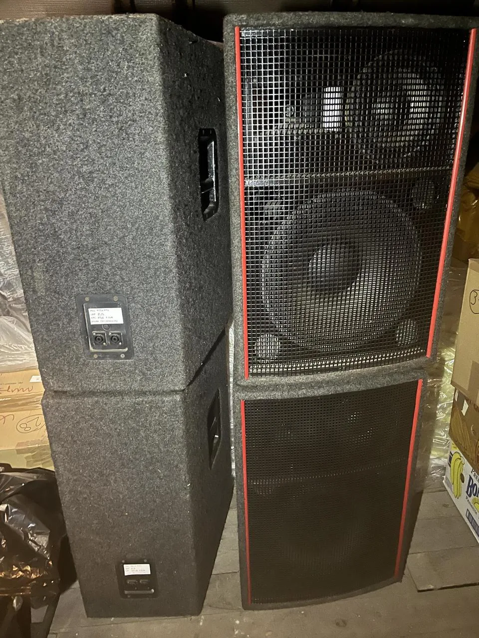 4x Profi PA reproboxy 15" (Selenium 400W RMS)