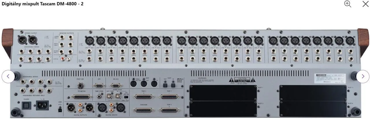 TASCAM MD 4800 + meterbridge MU-1000 + 3x ADAT IN/OUT
