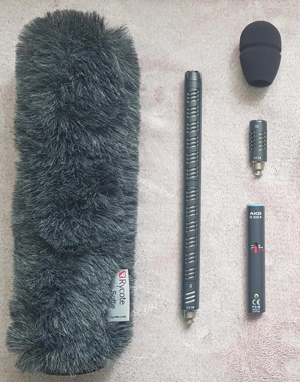 AKG Mikrofon C391B, SE 300B + CK94 + CK98 + Roycote