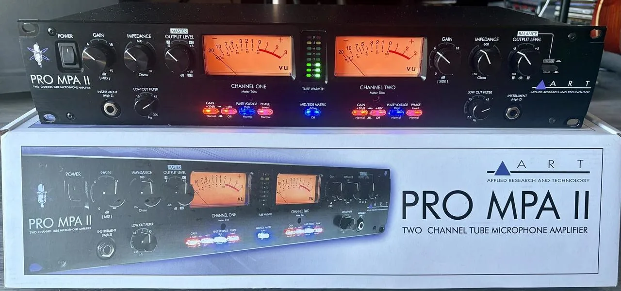 Lampový, 2ch preamp ART Pro MPA II