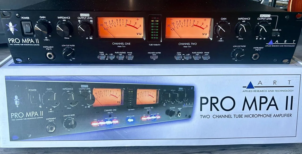 Lampový, 2ch preamp ART Pro MPA II